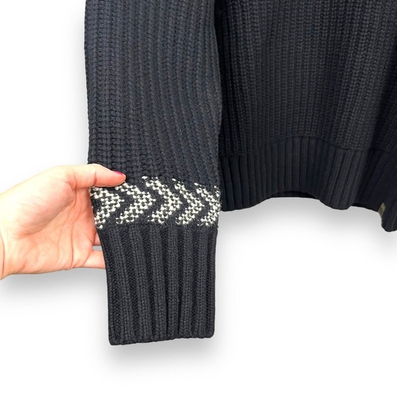 Banana Republic Sweater Mens Medium Italian Merino Blend Arran Fair Isle NWT - Picture 6 of 15
